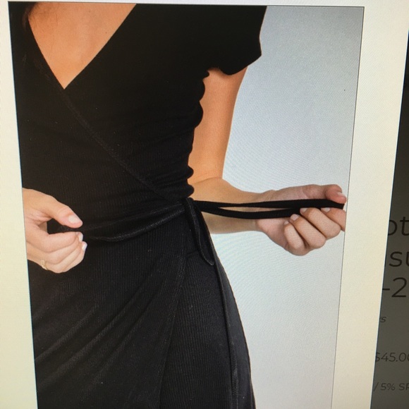 NEW Ribbed Wrap Dress ♥️ NWT - Picture 5 of 8